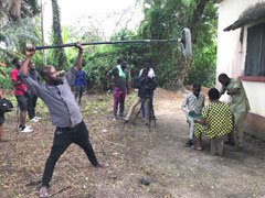 Le tournage d'un film de Nollywood