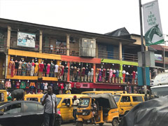 Une vue de Lagos : Le quartier d'Ikeja