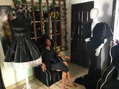 Un atelier de Haute-Couture à Lagos.