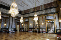 Danemark, Copenhague: l'intérieur du palais de Christiansborg