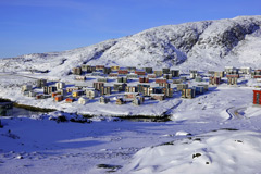 Groenland : maisons à Nuuk
