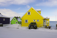 Groenland : maisons à Nuuk