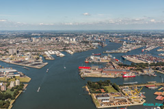Le port de Rotterdam.