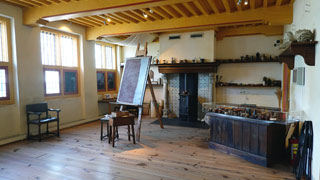 L'intérieur de la maison de Rembrandt : L'atelier de Rembrandt !