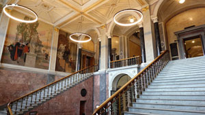 L'entrée du Nationalmuseum suédois (ou Musée National des Beaux-Arts)