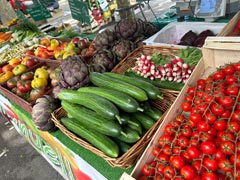 Lyon : Marché du matin le long de la Saône