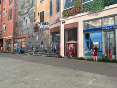 "trompe l'oeil" / "fresque" dans la ville de Lyon.