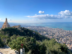 Beyrouth, vue plongeante sur la ville du nord au sud