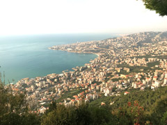 Une banlieue au nord de Beyrouth