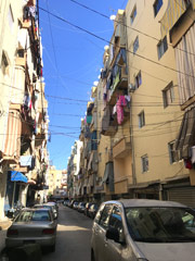 ベイルート市：一般市民の住宅街