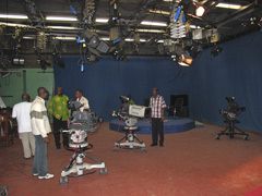 ガーナテレビ：GBCのスタジオ内