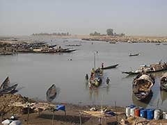 モプティの港：ニジェール川