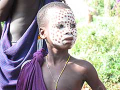 エチオピアコーディネーターの写真：スルマ人
