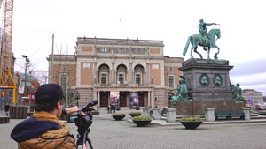 スウェーデン：ストックホルム：取材や撮影コーディネーターのロケ現場からの写真