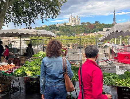 フランスコーディネーター：フランス撮影コーディネーター：リヨン市のロケ現場からの写真：TV制作の取材や撮影コーディネート